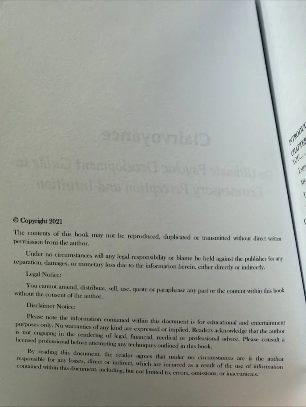 Clairvoyance: The Ultimate‎ Psychic Development Guide to Extrasensory Perception